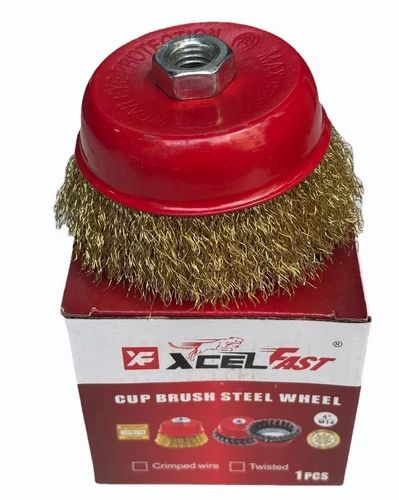 Xcel Fast Brass Wire Cup Copper Brush Steel Wheel — image 3 of 3
