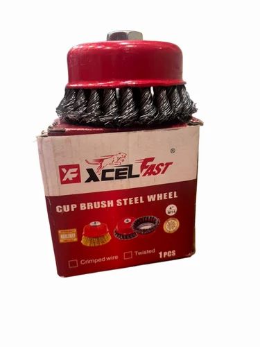 Xcel Fast Mild Steel Wire Cup Brush Steel Wheel — image 4 of 4